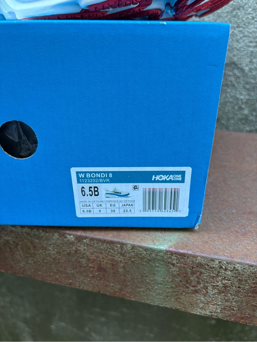 Hoka One One Bondi 8 Shoes Women Size 6.5B White Running Sneakers 1123202 - Picture 3 of 6